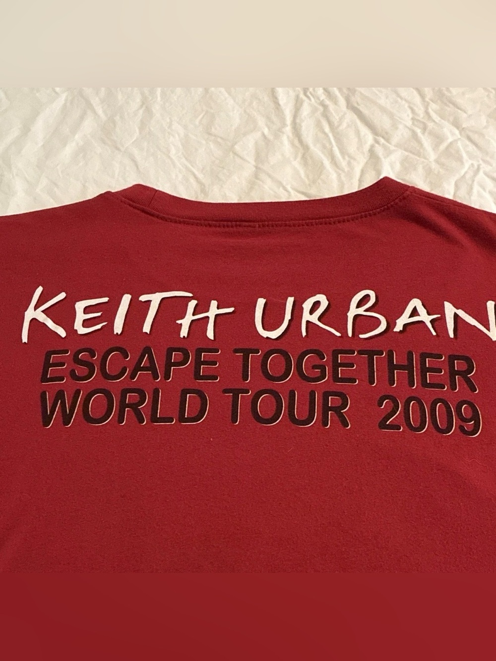 Keith Urban 'Escape Together' Red Tour Tee
